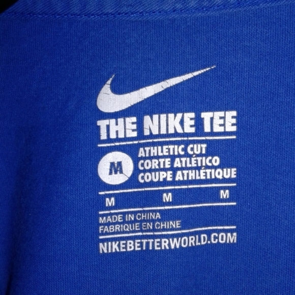 Nike embroidered just do it tee t-shirt tee M swoosh logo 804978-480 - Picture 3 of 3